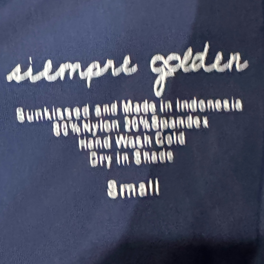 Siempre Golden one piece cutout swim - Picture 3 of 3